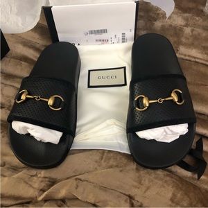 Gucci Horsebit slides 37 (US 7)